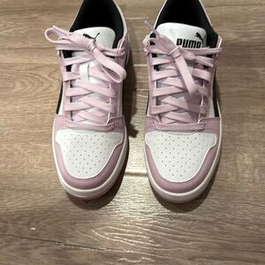 Puma Pink and White Sneakers